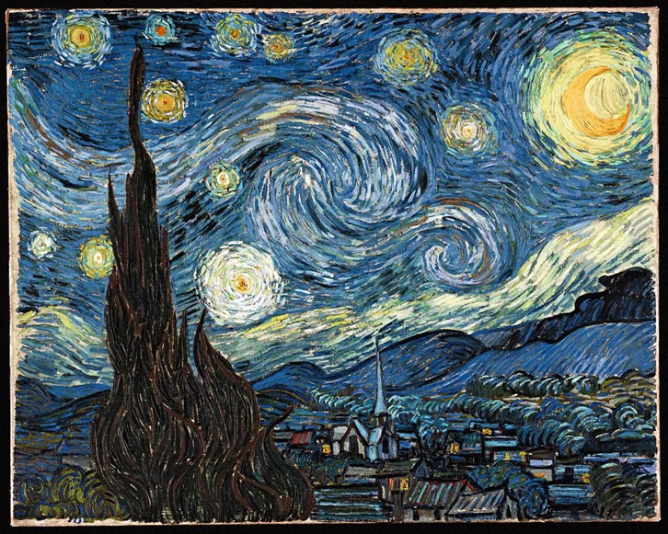 The Starry Night: 3D shades source image